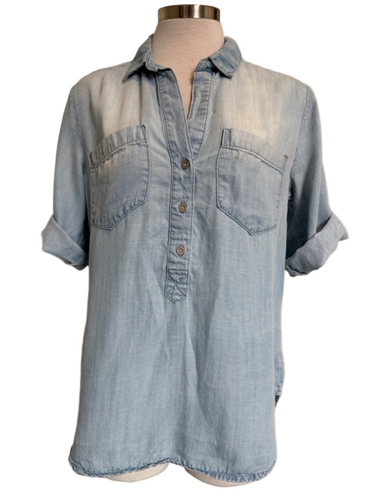 cloth & stone Tops - Cloth & Stone tencel tunic shirt sz S